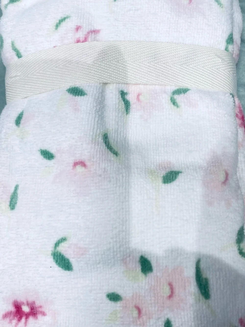 Laura Ashley Floral Hand Towel Set with Pink and Green Floral Accents
